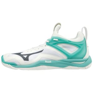 Mizuno Wave Mirage 3 Womens Handball Shoes Canada - White/Turquoise